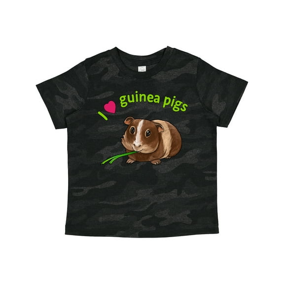 Inktastic I Love Guinea Pigs Boys or Girls Toddler T-Shirt