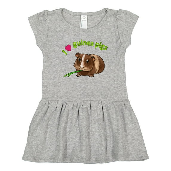 Inktastic I Love Guinea Pigs Girls Toddler Dress