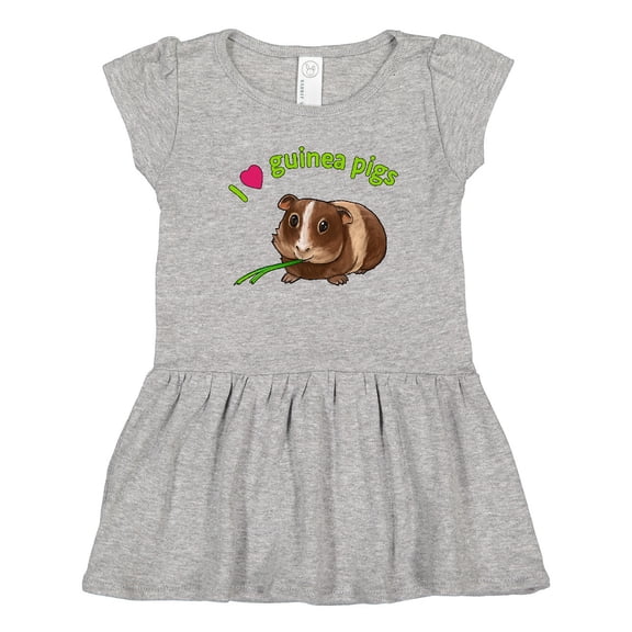 Inktastic I Love Guinea Pigs Girls Toddler Dress