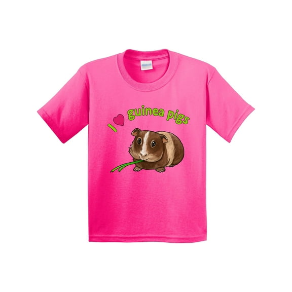 Inktastic I Love Guinea Pigs Youth T-Shirt
