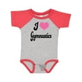 thumbnail image 1 of Inktastic I Love Gymnastics Girls Baby Bodysuit, 1 of 5