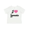 thumbnail image 1 of Inktastic I Love Gymnastics Girls Baby T-Shirt, 1 of 5