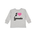 thumbnail image 1 of Inktastic I Love Gymnastics Girls Long Sleeve Toddler T-Shirt, 1 of 5