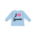 thumbnail image 1 of Inktastic I Love Gymnastics Girls Long Sleeve Toddler T-Shirt, 1 of 5