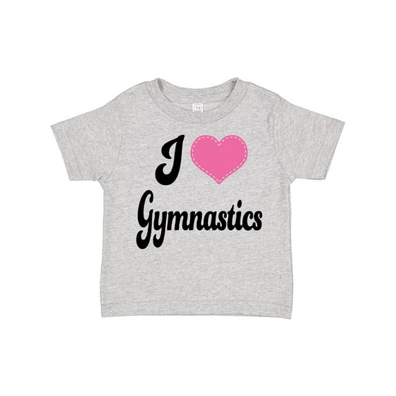 Inktastic I Love Gymnastics Girls Toddler T-Shirt