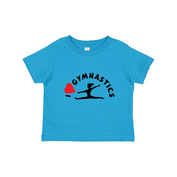 Inktastic I Love Gymnastics Girls Toddler T-Shirt