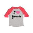 thumbnail image 1 of Inktastic I Love Gymnastics Girls Toddler T-Shirt, 1 of 5
