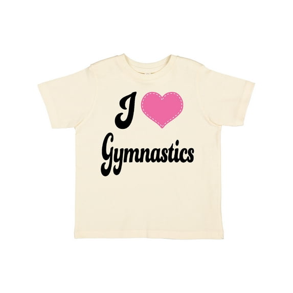 Inktastic I Love Gymnastics Girls Toddler T-Shirt