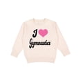 thumbnail image 1 of Inktastic I Love Gymnastics Toddler Sweatshirt, 1 of 4