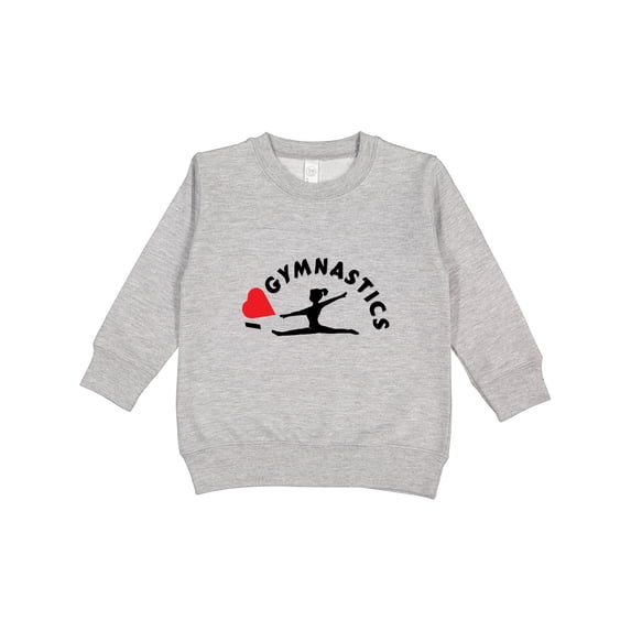Inktastic I Love Gymnastics Toddler Sweatshirt