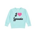 thumbnail image 1 of Inktastic I Love Gymnastics Toddler Sweatshirt, 1 of 4