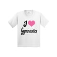 thumbnail image 1 of Inktastic I Love Gymnastics Youth T-Shirt, 1 of 5