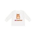 thumbnail image 1 of Inktastic I Love Hamsters Boys or Girls Long Sleeve Toddler T-Shirt, 1 of 5