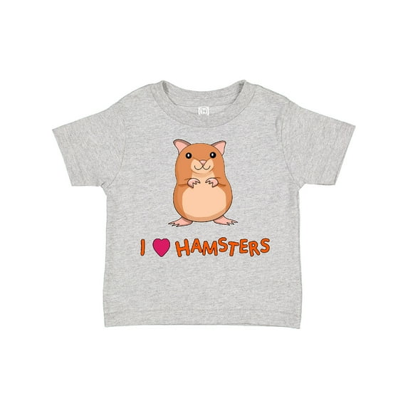 Inktastic I Love Hamsters Boys or Girls Toddler T-Shirt