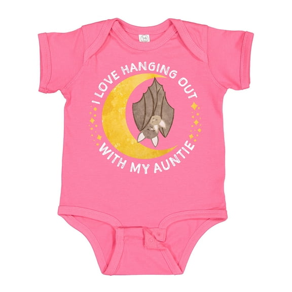Inktastic I Love Hanging out with My Auntie Bats Boys or Girls Baby Bodysuit