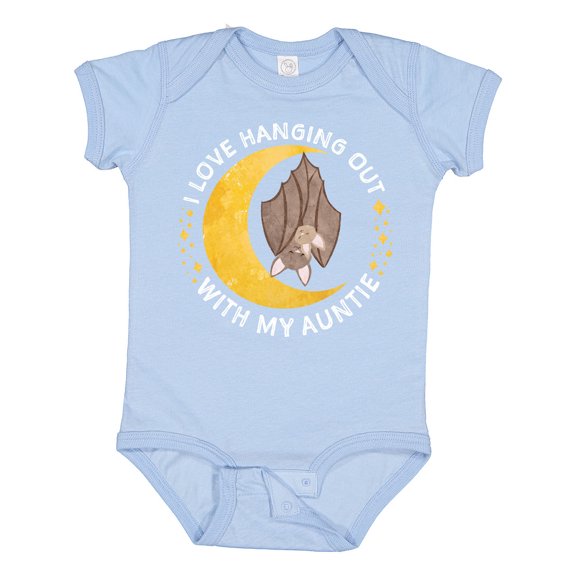 Inktastic I Love Hanging out with My Auntie Bats Boys or Girls Baby Bodysuit