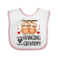 thumbnail image 1 of Inktastic I Love Hanging out with My Grammy Boys or Girls Baby Bib, 1 of 4
