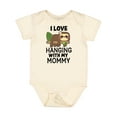 thumbnail image 1 of Inktastic I Love Hanging out with My Mommy with Sloth Boys or Girls Baby Bodysuit, 1 of 5