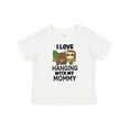 thumbnail image 1 of Inktastic I Love Hanging out with My Mommy with Sloth Boys or Girls Baby T-Shirt, 1 of 5