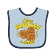 thumbnail image 1 of Inktastic I Love Hanukkah a Latke Boys or Girls Baby Bib, 1 of 4