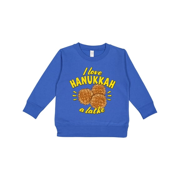 Inktastic I Love Hanukkah a Latke Toddler Sweatshirt