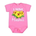 thumbnail image 1 of Inktastic I Love Hawaii Hibiscus Flowers Boys or Girls Baby Bodysuit, 1 of 5
