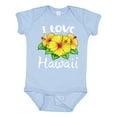 thumbnail image 1 of Inktastic I Love Hawaii Hibiscus Flowers Boys or Girls Baby Bodysuit, 1 of 5