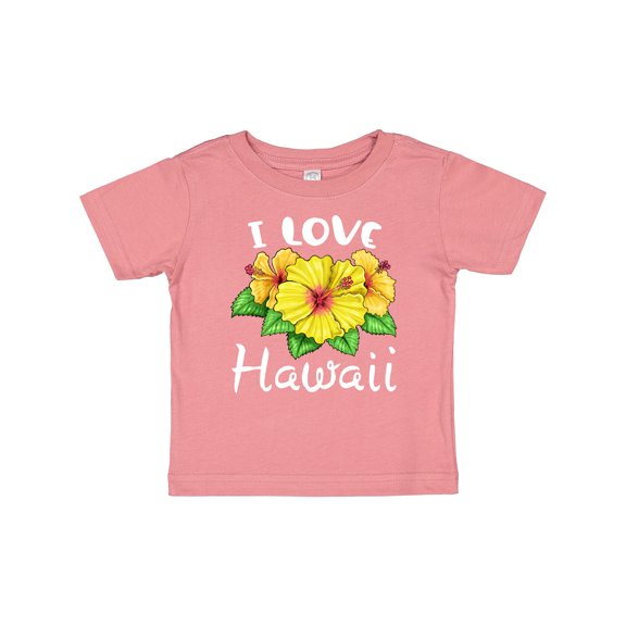 Inktastic I Love Hawaii Hibiscus Flowers Boys or Girls Baby T-Shirt