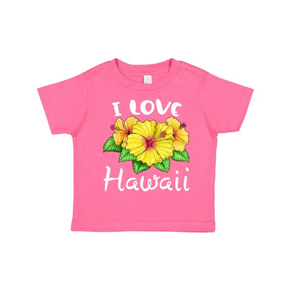 Inktastic I Love Hawaii Hibiscus Flowers Boys or Girls Toddler T-Shirt