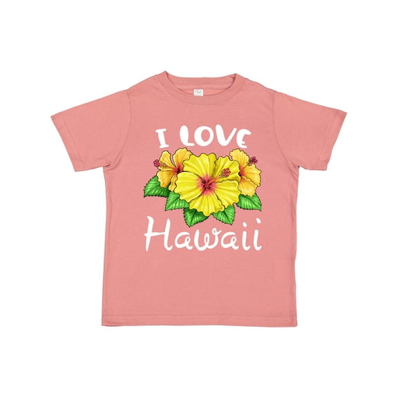 Inktastic I Love Hawaii Hibiscus Flowers Boys or Girls Toddler T-Shirt