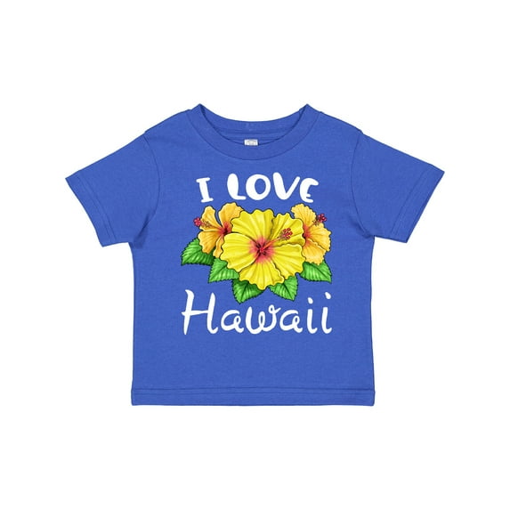 Inktastic I Love Hawaii Hibiscus Flowers Boys or Girls Toddler T-Shirt
