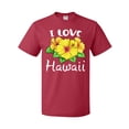 thumbnail image 1 of Inktastic I Love Hawaii Hibiscus Flowers T-Shirt, 1 of 5