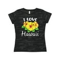 thumbnail image 1 of Inktastic I Love Hawaii Hibiscus Flowers Women's T-Shirt, 1 of 5