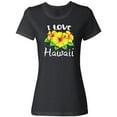 thumbnail image 1 of Inktastic I Love Hawaii Hibiscus Flowers Women's T-Shirt, 1 of 5