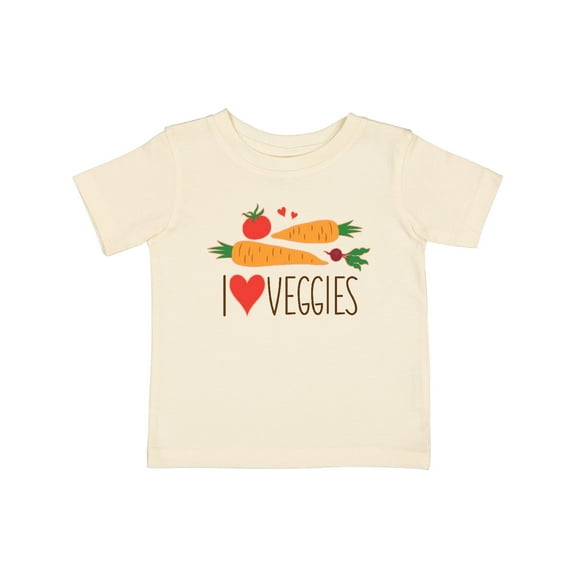Inktastic I Love Heart Veggies Vegetables Healthy Food Boys or Girls Baby T-Shirt