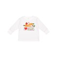 thumbnail image 1 of Inktastic I Love Heart Veggies Vegetables Healthy Food Boys or Girls Long Sleeve Toddler T-Shirt, 1 of 5