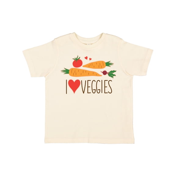 Inktastic I Love Heart Veggies Vegetables Healthy Food Boys or Girls Toddler T-Shirt