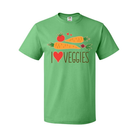 Inktastic I Love Heart Veggies Vegetables Healthy Food T-Shirt