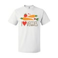 thumbnail image 1 of Inktastic I Love Heart Veggies Vegetables Healthy Food T-Shirt, 1 of 5