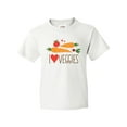 thumbnail image 1 of Inktastic I Love Heart Veggies Vegetables Healthy Food Youth T-Shirt, 1 of 5