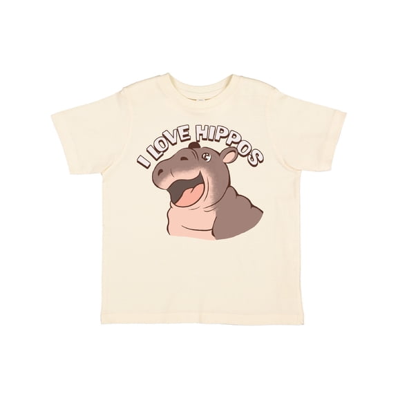Inktastic I Love Hippos Boys or Girls Toddler T-Shirt
