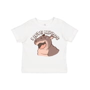 Inktastic I Love Hippos Boys or Girls Toddler T-Shirt