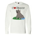 thumbnail image 1 of Inktastic I Love Hippos Long Sleeve T-Shirt, 1 of 5