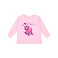 thumbnail image 1 of Inktastic I Love Hippos with Pink Hippo and Flowers Boys or Girls Long Sleeve Toddler T-Shirt, 1 of 5