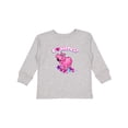 thumbnail image 1 of Inktastic I Love Hippos with Pink Hippo and Flowers Boys or Girls Long Sleeve Toddler T-Shirt, 1 of 5