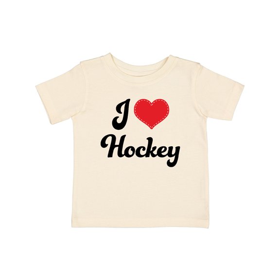 Inktastic I Love Hockey Girls Baby T-Shirt