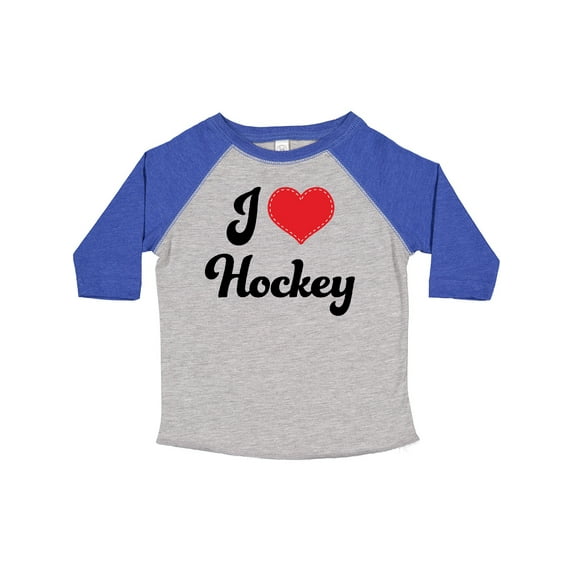 Inktastic I Love Hockey Girls Toddler T-Shirt