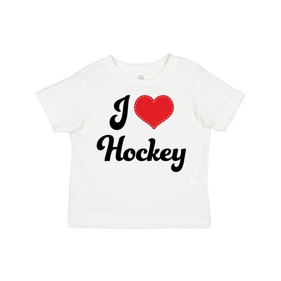 Inktastic I Love Hockey Girls Toddler T-Shirt