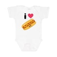 thumbnail image 1 of Inktastic I Love Hot Dogs Boys or Girls Baby Bodysuit, 1 of 5