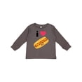 thumbnail image 1 of Inktastic I Love Hot Dogs Boys or Girls Long Sleeve Toddler T-Shirt, 1 of 5